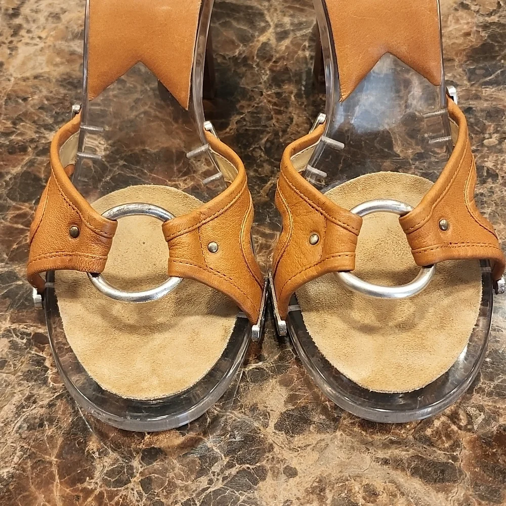 Michael Kors Lucite Slide Heels - Picture 6 of 7